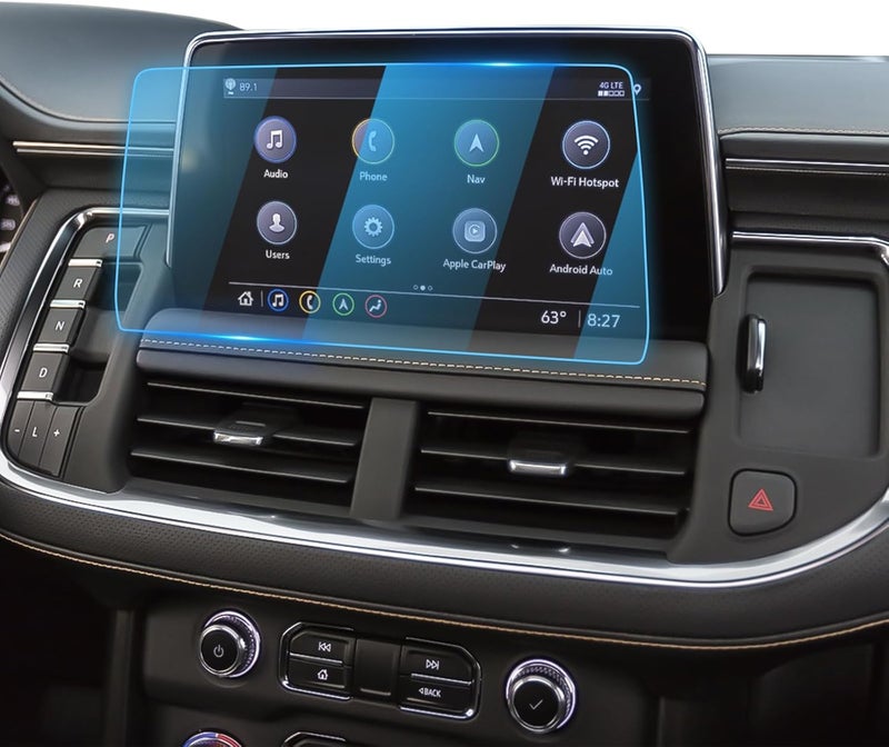 LFOTPP For 2025 GMC Yukon Screen Protector - 2021~2024 Yukon (SLE/SLT/AT4) 10.2 inch Touchscreen [ClarityHD+] 2021 2022 2023 2024 Yukon Accessories Anti Fingerprint 9H Hardness Tempered Glass* - Image 1